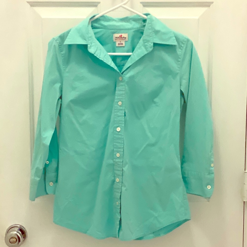 J Crew Mint Button-down